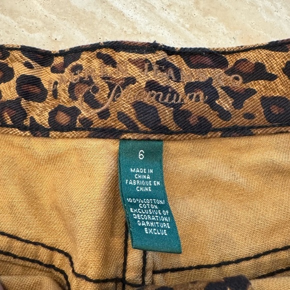 Ralph Lauren Premium Leopard Denim Pencil Skirt - Picture 4 of 5